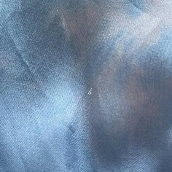 Massimo Dutti Silk Button-Down Shirt - Cream & Baby Blue Tie Dye - Picture 8 of 8